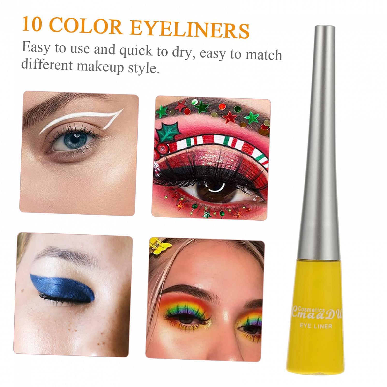 Пакет Healvian из 10 Цветных Жидкий Eyeliner Eye Care Карандаши, фото №5