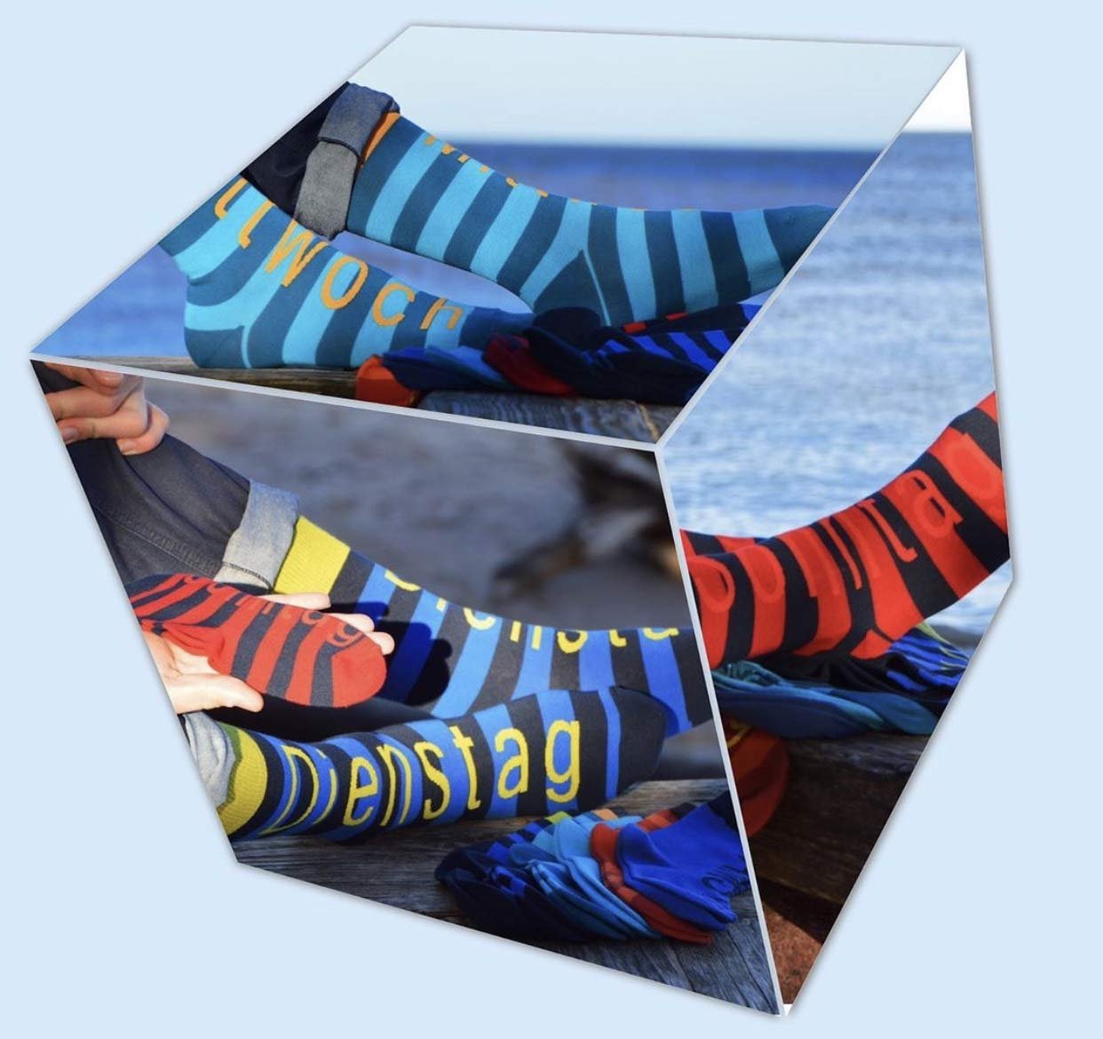 Носки Weri Spezials Хлопковые в рубчик Повседневные Женские Различные Натуральные Цвета, чили, фото №4