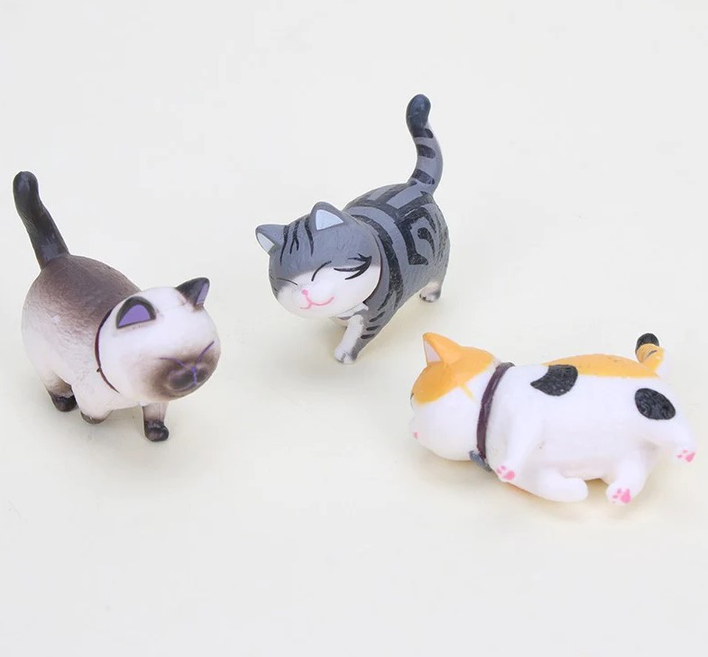 Набор из 9 фигур котята atsume cat 3-4 см, фото №4