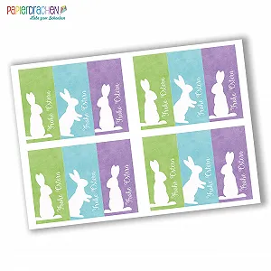 Наклейки великодні Papierdrachen Дизайн 16 54 шт. synthetic.ua - Фото 1