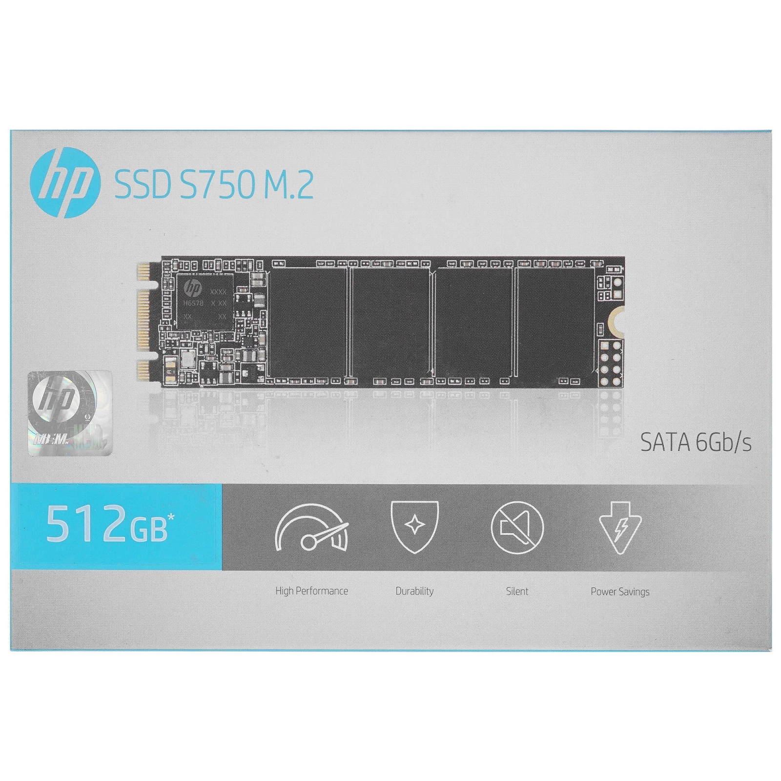 Накопитель SSD HP S750 M.2 2280 512Gb (16L56AA#ABB), фото №3
