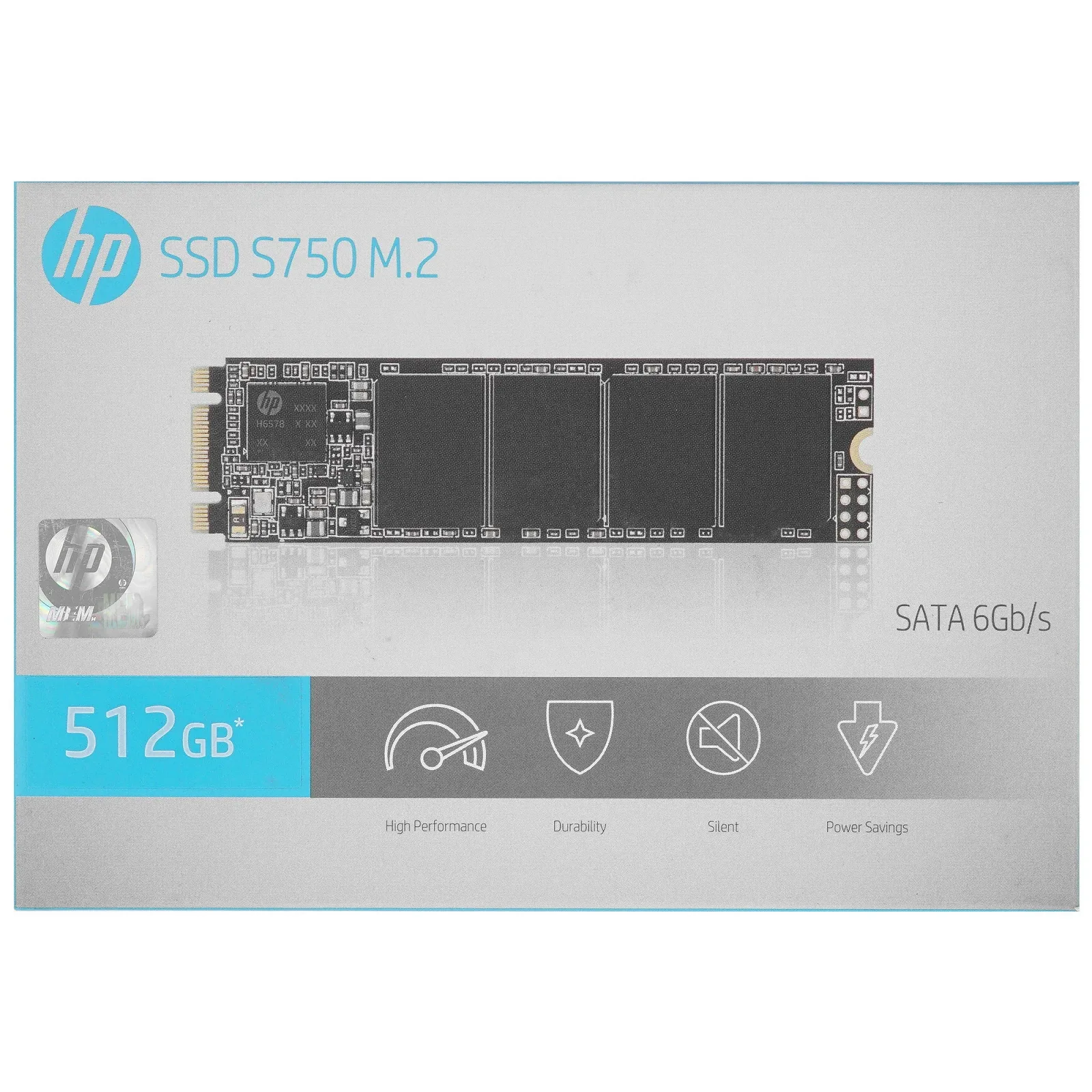 Накопичувач SSD HP S750 M.2 2280 512Gb (16L56AA#ABB), фото №3