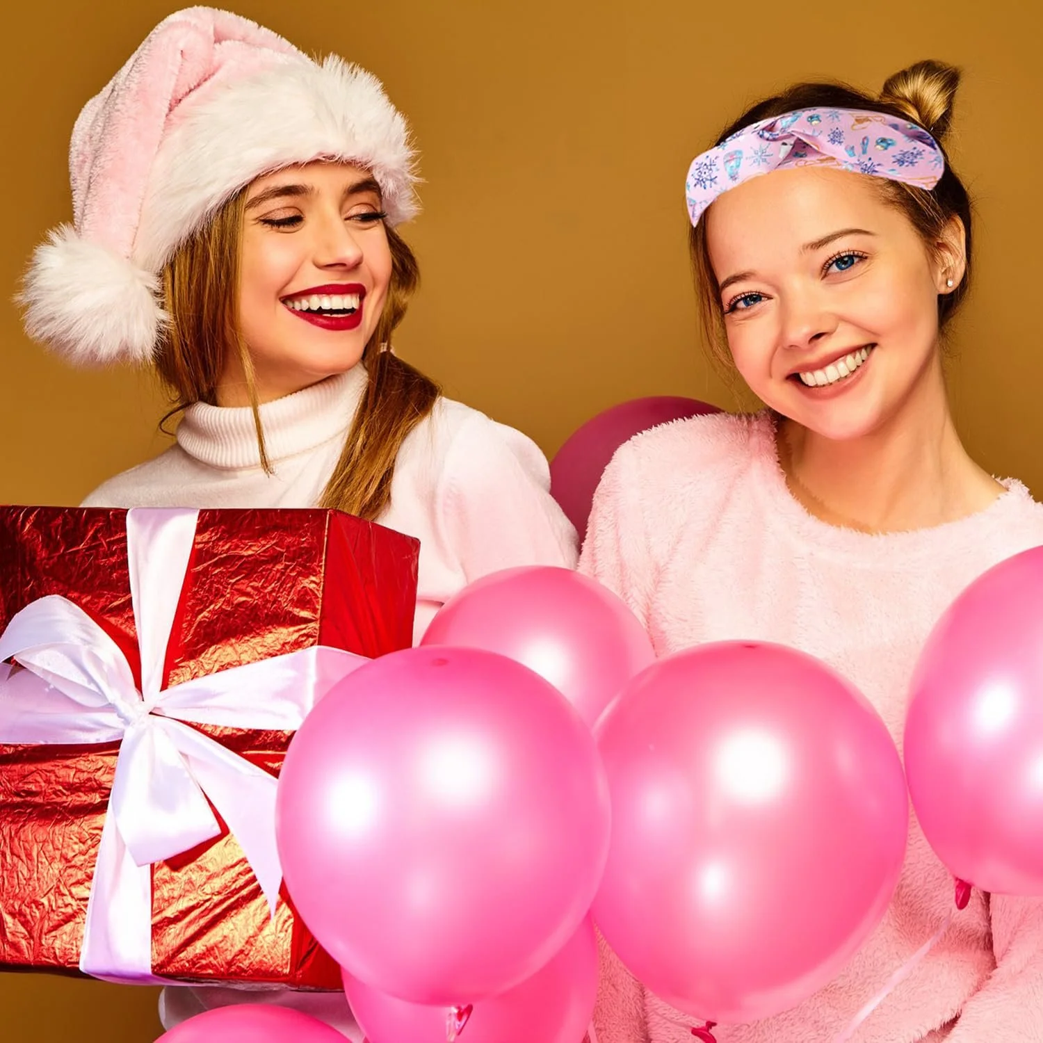 Обруч Тканинний Різдвяний з принтом (4 шт.), фото №3