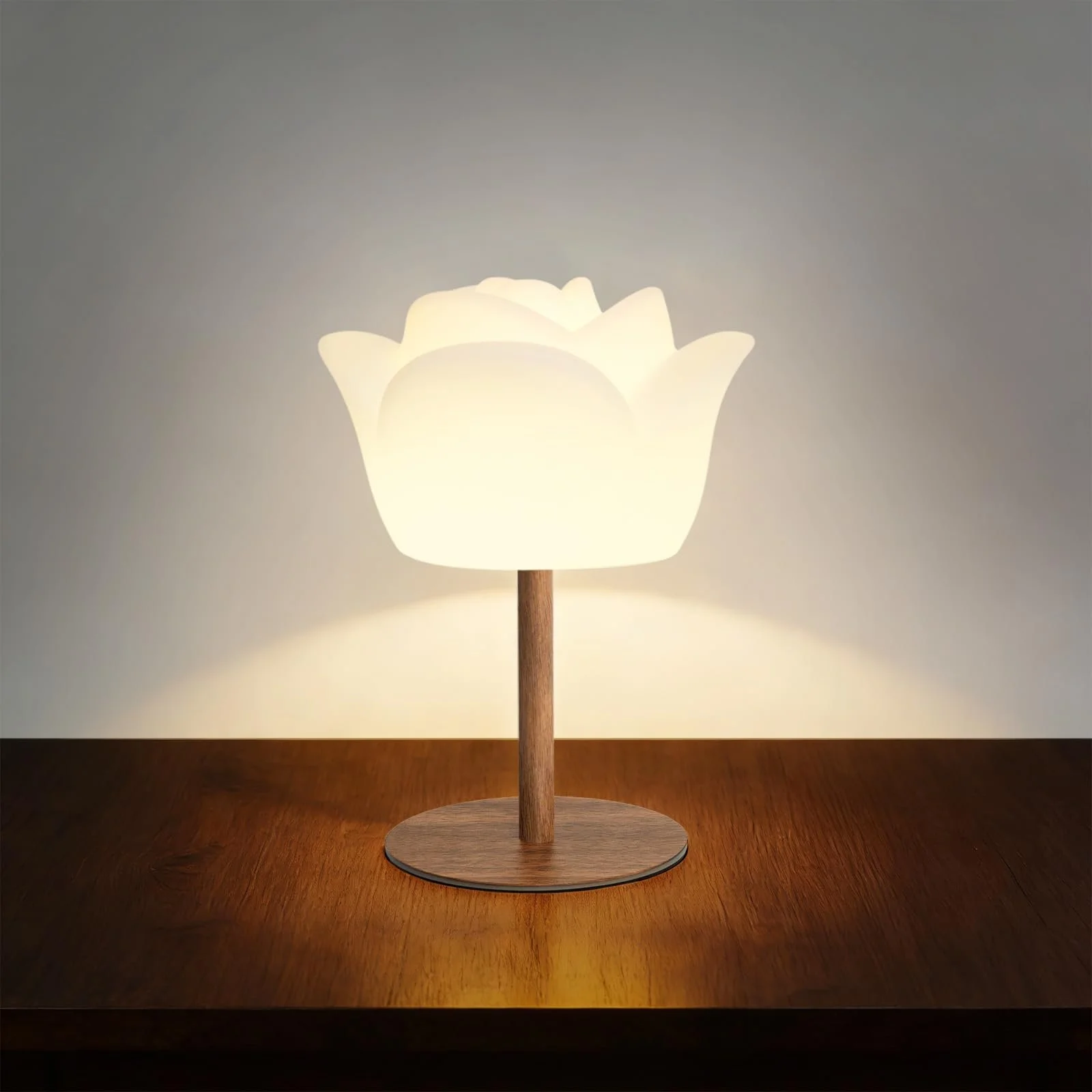 Настільна лампа Flower Design Wireless IP64 RGB 130 лм 4000 mAh 27/41 см White, фото №10