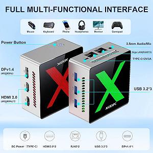 Мини ПК AIOEXPC XMini / Intel N100 / RAM 16GB / SSD 256GB / 2 x HDMI / 2 х LAN / Wi-Fi 6 / Bluetooth 5.2 / Windows 11 / Silver synthetic.ua - Фото 1