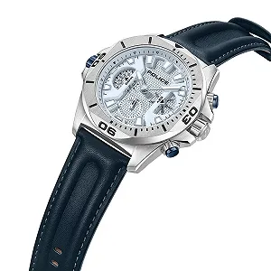 Годинник Police PEWGF0054401 Чоловічий Аналоговий Кварцовий зі Шкіряним Ремінцем, синій, 46 мм, Modern synthetic.ua - Фото 1