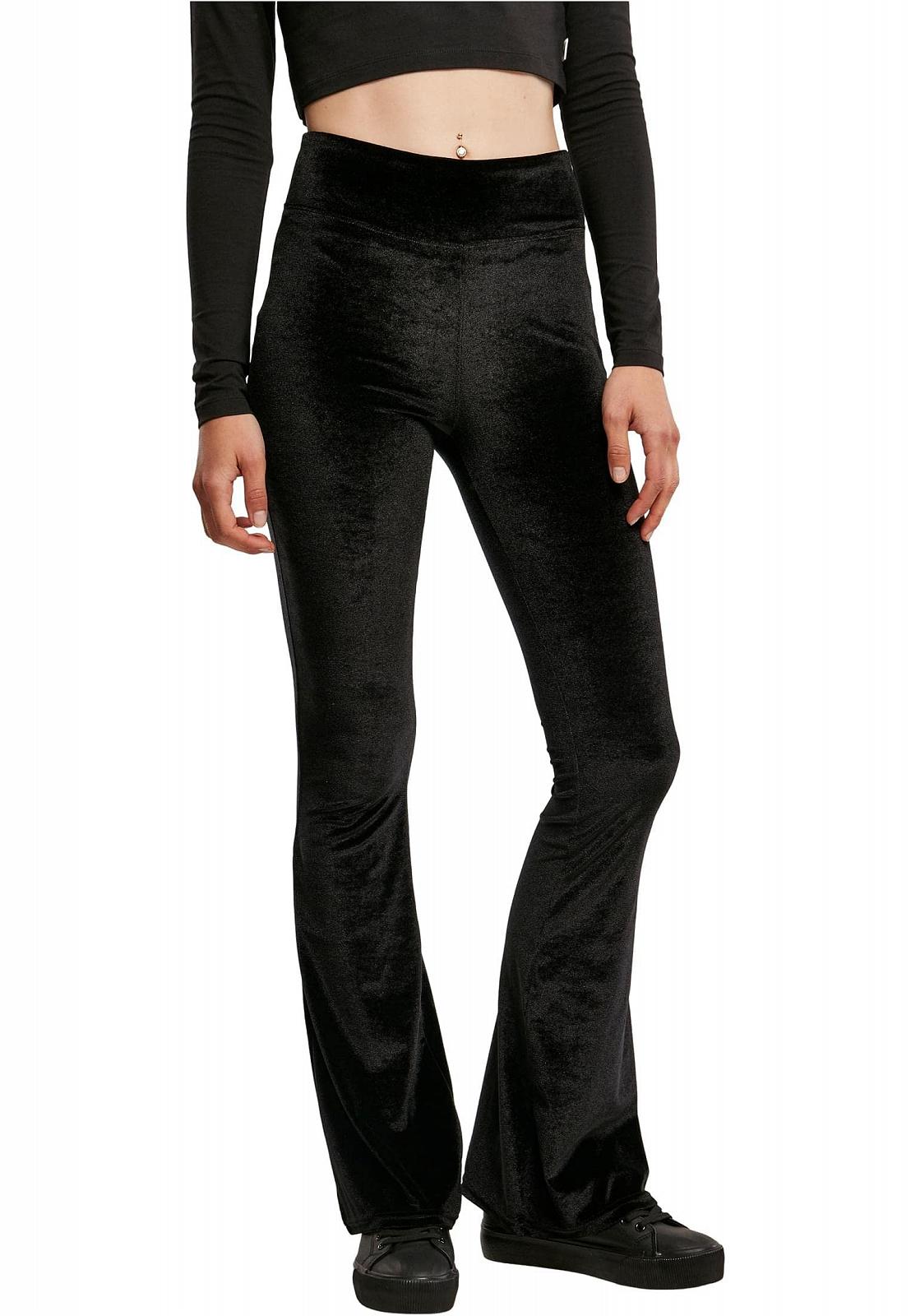 Леггинсы Urban Classics Velvet с высокой посадкой и широкими манжетами, XS-5XL, фото №1