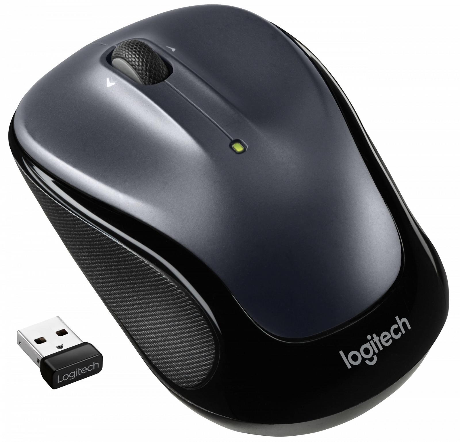 Мышь Logitech M325s Беспроводная, 2.4 GHz, USB-ресивер, 1000 DPI, оптический сенсор, темно-серый, фото №1