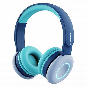 Bluetooth навушники BIGGERFIVE Дитячі з кольоровими LED-вогнями 85/94 дБ 50 годин безпровідні та провідні з мікрофоном для школи, планшета - Фото 1