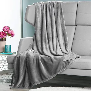 Покривало CelinaTex Salsa, 150 x 200 см, сріблясто-сіра Покривало з мікрофібри з кашеміровим дотиком, покривало synthetic.ua - Фото 1