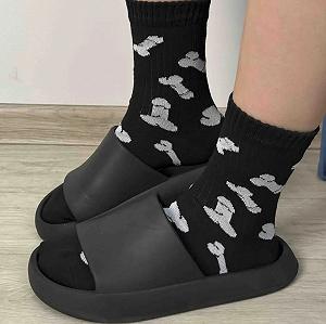 Мужские молодежные носки высокие демисезонные чорные 39 - 44 размер synthetic.ua - Фото 1