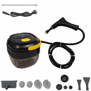 Пароочисник ручний 1500W 1.7L Чорний - Фото 1