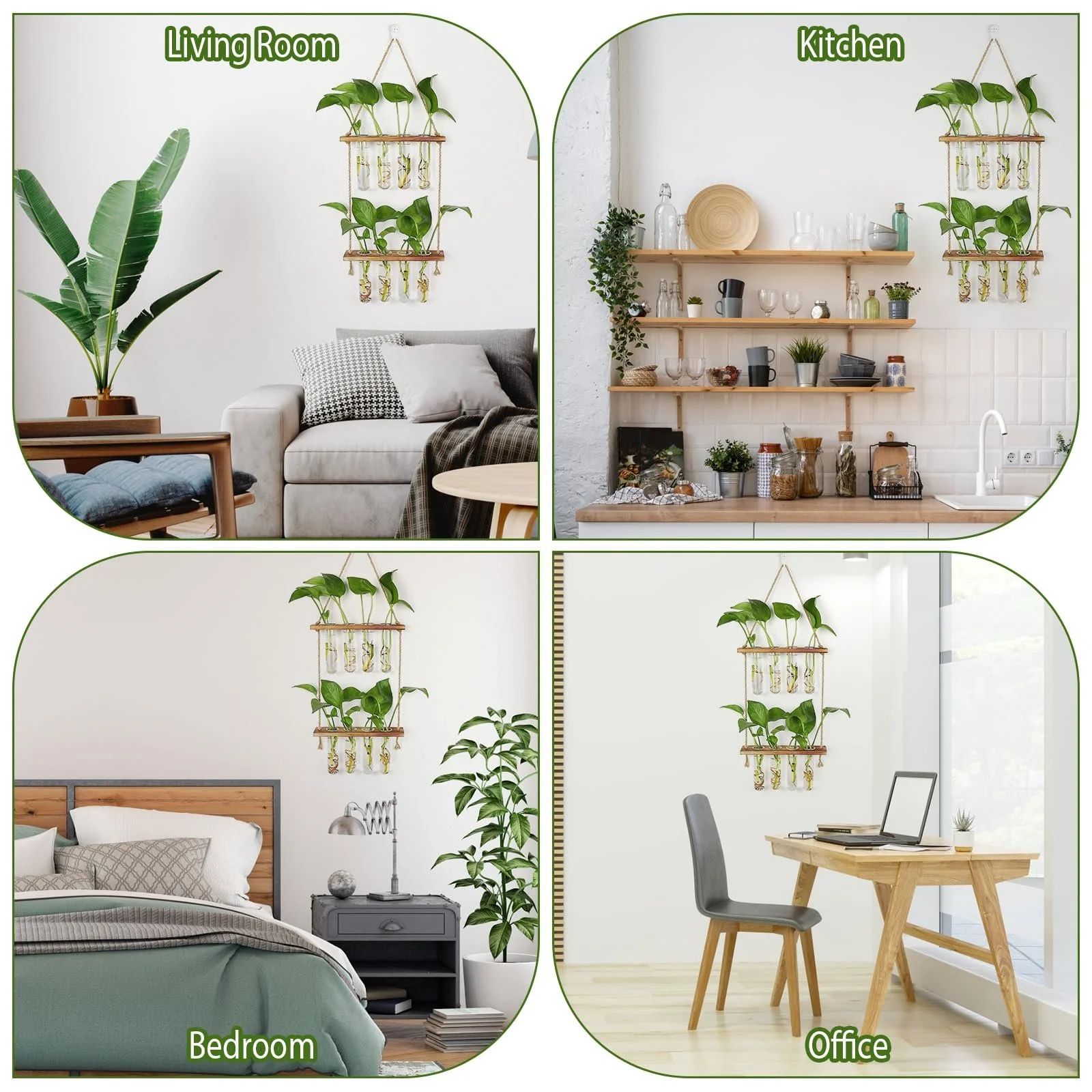 Настінна ваза для розмноження рослин, 2-ярусні, фото №6