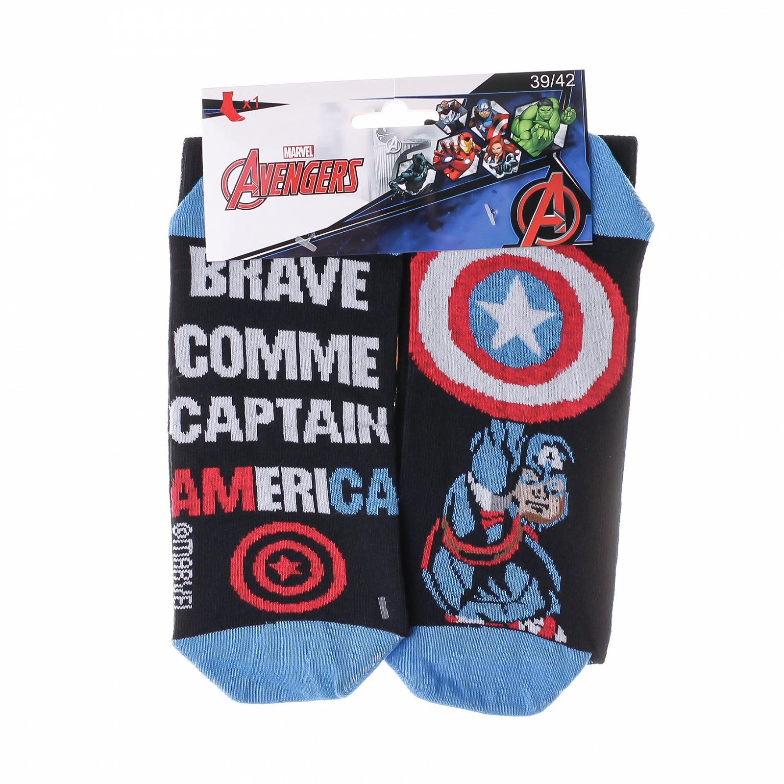 Носки Avengers CAPTAIN AMERICA Черный, Синий 43-46, фото №2