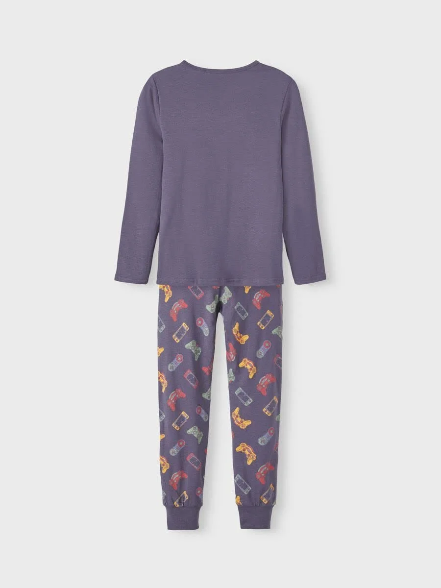 Піжама NAME IT Сірий камінь Game Noos для хлопчиків, фото №2