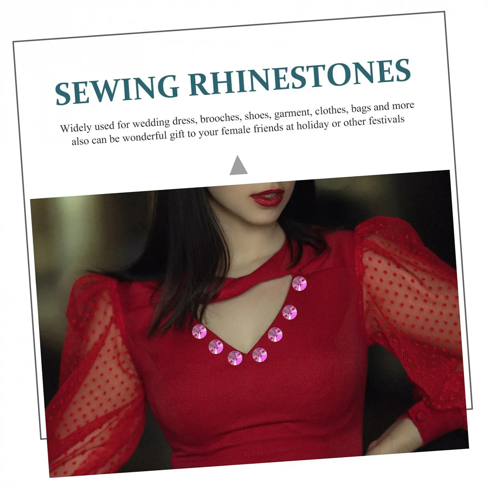 Круглі стрази STOBOK з плоскою задньою частиною, скляні для ловців сонця, DIY вироби, 48 шт., фото №7