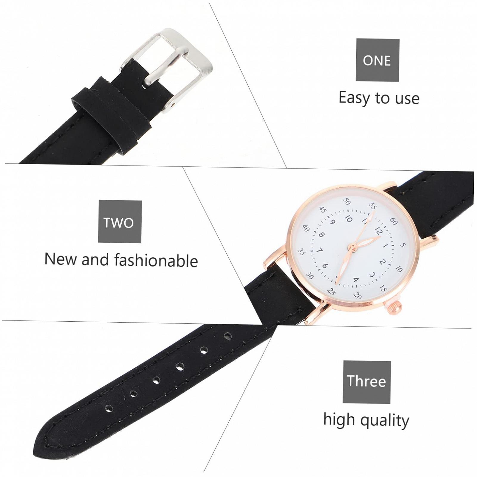 Винтажные часы Healvian женские Черные, фото №4