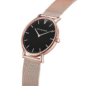 Женские часы Paul Valentine Pearl Rose Gold Mesh PV36211, Браслет synthetic.ua - Фото 1