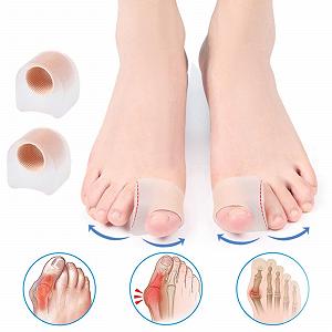 Разделители для пальцев ног Корректор для вальгусной деформации большого пальца стопы с мягкой гелевой подкладкой synthetic.ua - Фото 1