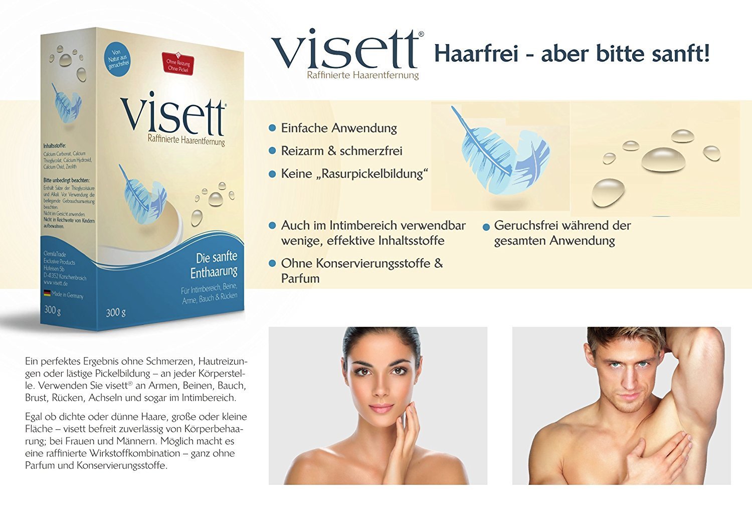 Средство для депиляции Visett Classic 300 г, фото №2 Средство для депиляции Visett Classic 300 г, фото №2