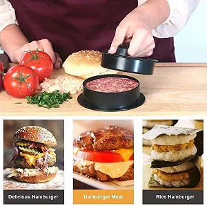 Пресс для бургеров 3-в-1 Non-Stick Burger Press Kit Антипригарный synthetic.ua - Фото 1