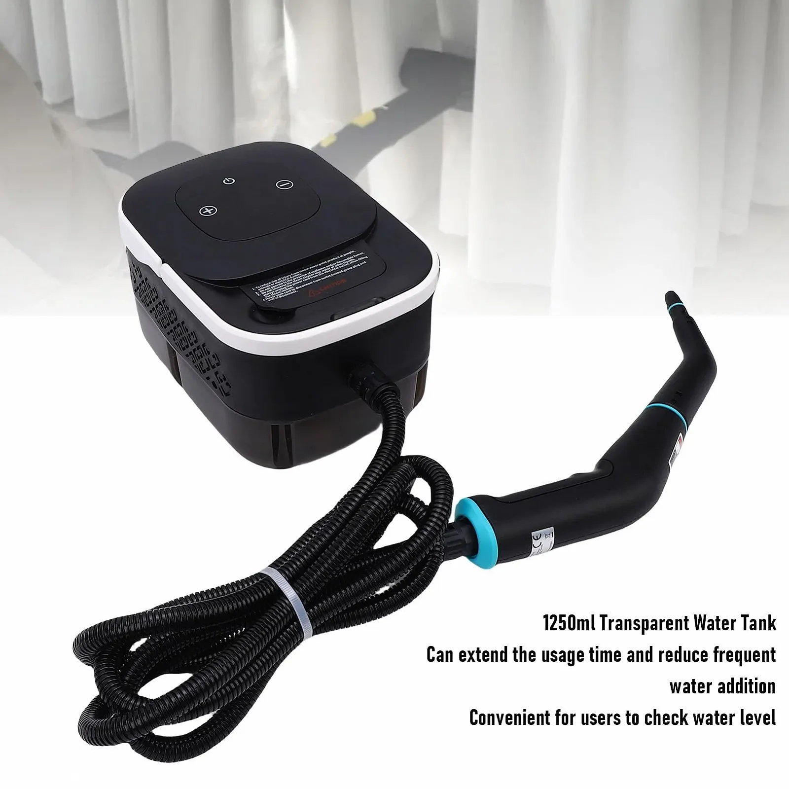 Пароочисник 1500Вт 1250мл 4бар 6 швидкостей ручний переносний, фото №4