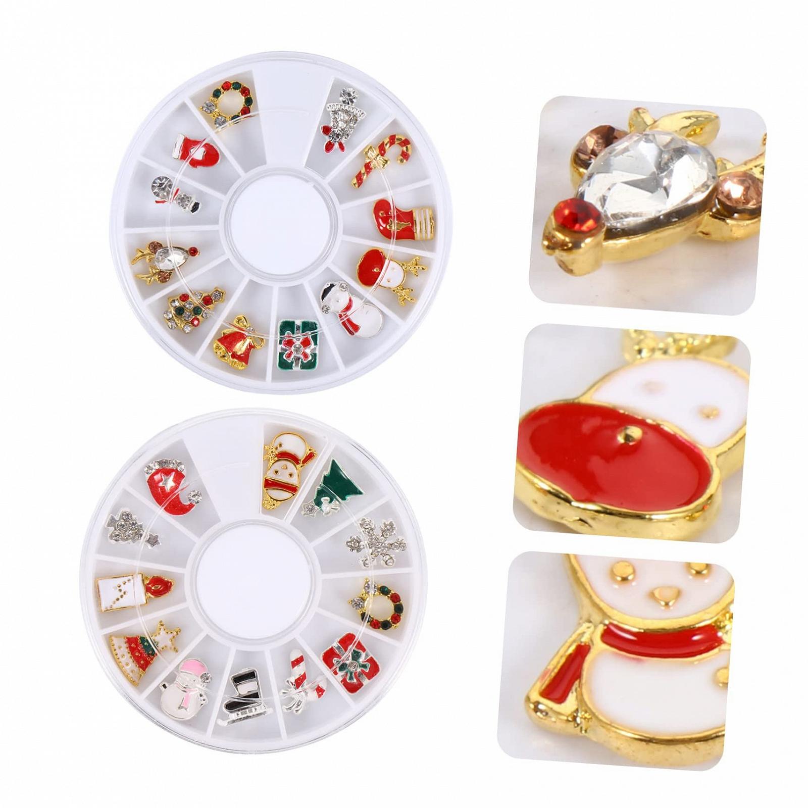 Стразы для ногтей Рождественские FRCOLOR Набор Разные дизайны, фото №9