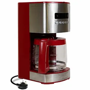 Капельная кофеварка Kenmore 12-Cup 1.8 л Программируемая Красная - Фото 1