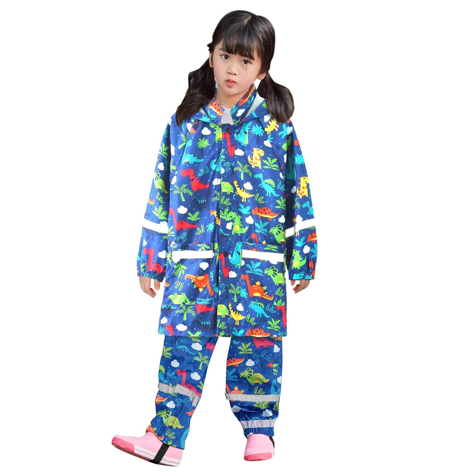 Дитяча дощова куртка вітро- та водонепроникна унісекс, фото №2