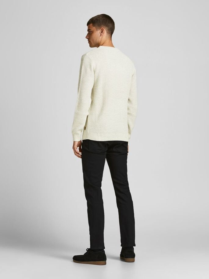 Пуловер JJCRAIG KNIT CREW NECK 12189968-Cloud Dancer Jack&Jones  S, фото №2