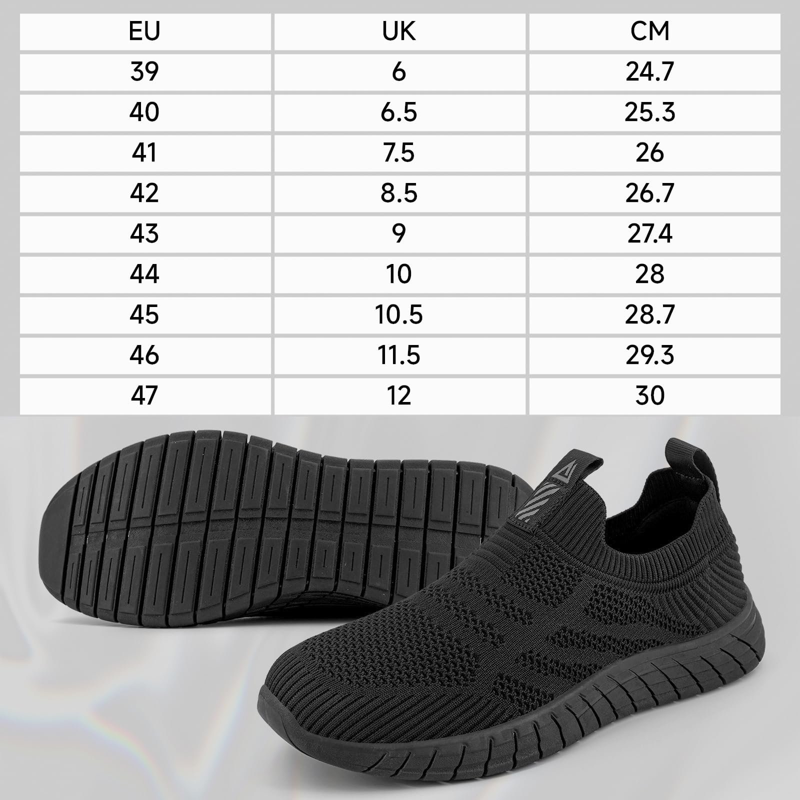 Кроссовки ODCKOI Без шнурков Мужские Нескользящие спортивные кроссовки Сетчатые кроссовки для ходьбы Дышащие кроссовки для бега, фото №6