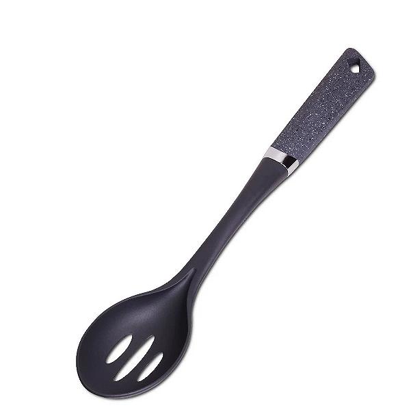 Поварская ложка с отверстиями нейлоновая 35 см Kamille KM-5026, фото №1 Поварская ложка с отверстиями нейлоновая 35 см Kamille KM-5026, фото №1