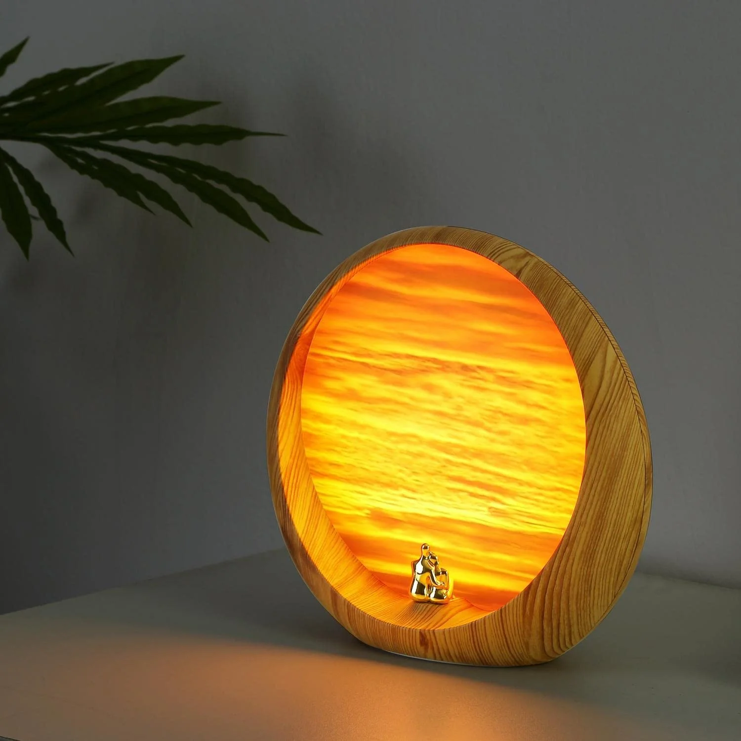 Настільна лампа mamre Sunset ABS Wood Grain, фото №2