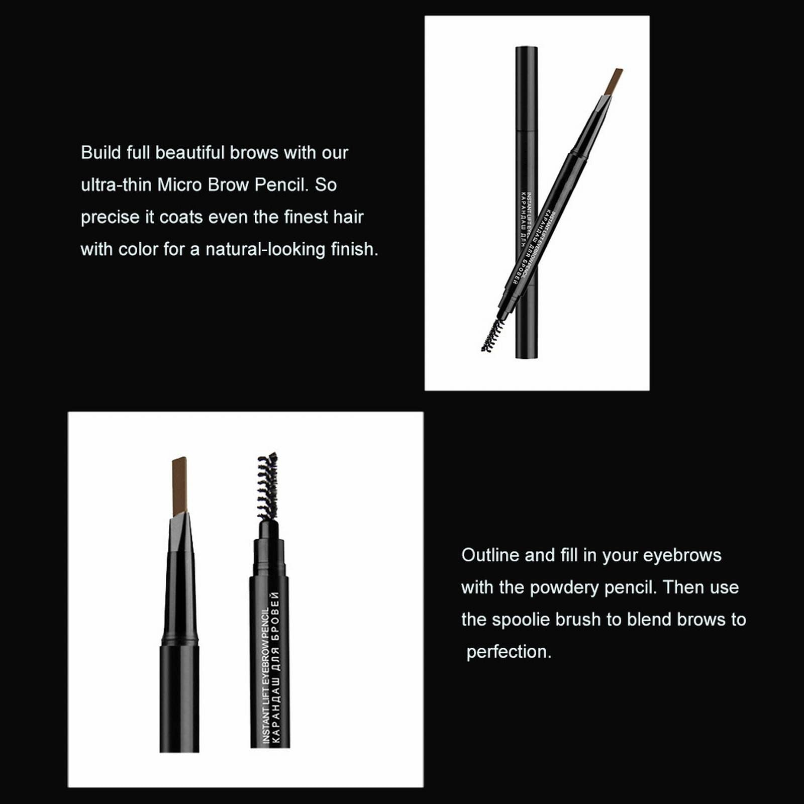 Двусторонний автоматический карандаш для бровей T23R713 3 г, фото №3 Двусторонний автоматический карандаш для бровей T23R713 3 г, фото №3