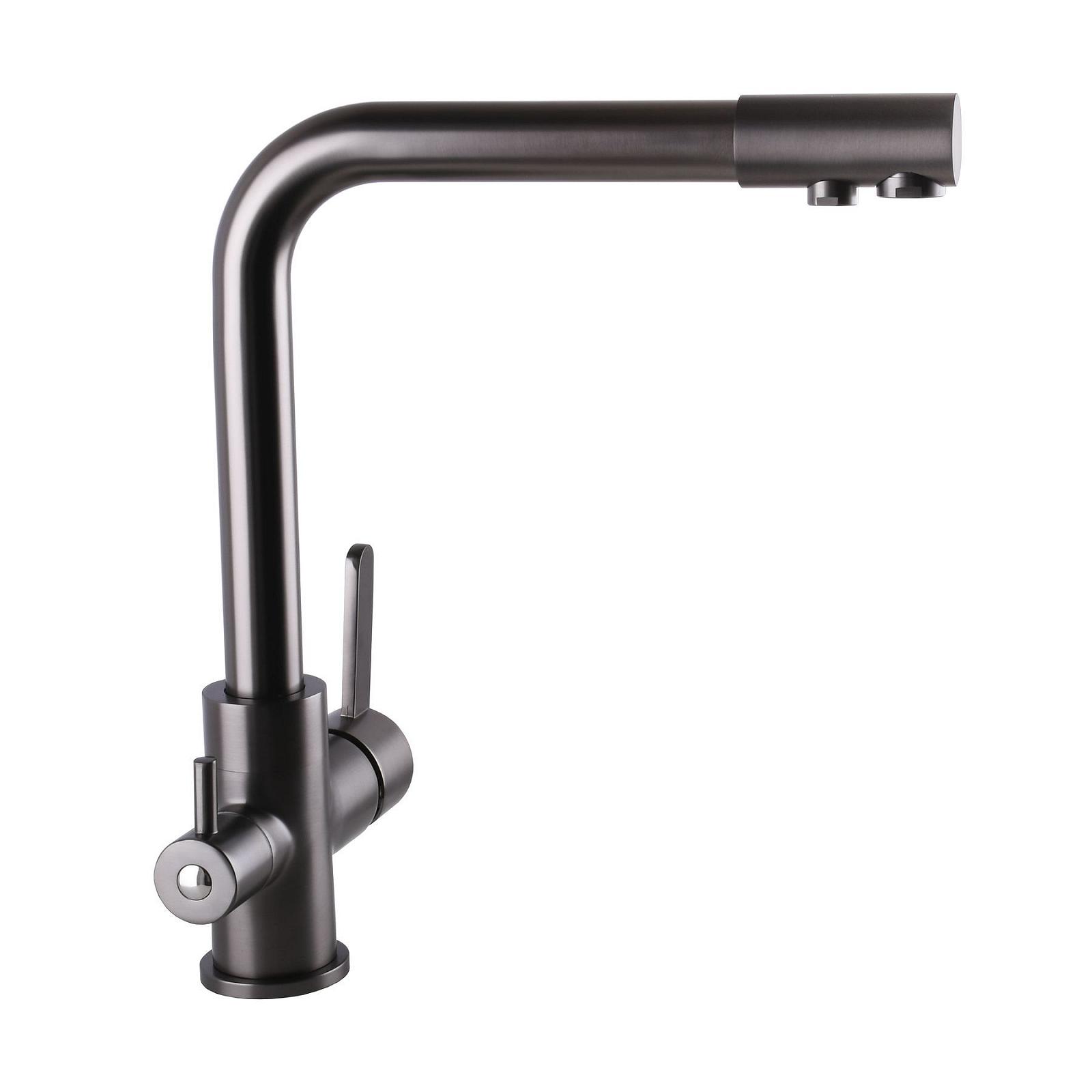 Змішувач для кухні під осмос Globus Lux LAZER GLLR-0444-11-GRAPHITE, фото №5 Змішувач для кухні під осмос Globus Lux LAZER GLLR-0444-11-GRAPHITE, фото №5