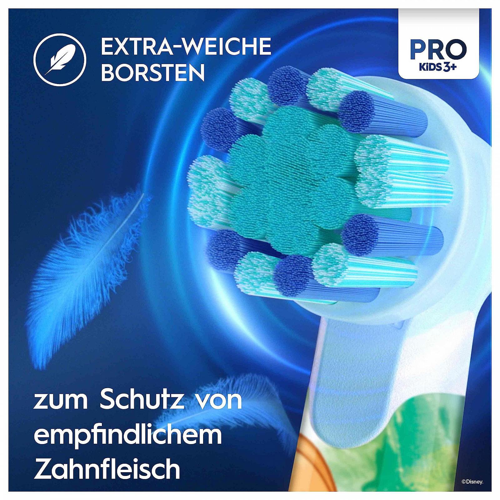 Електрична зубна щітка Oral-B Pro Kids Princess для дітей від 3 років з режимом Sensitive+ Purple/Blue, фото №6