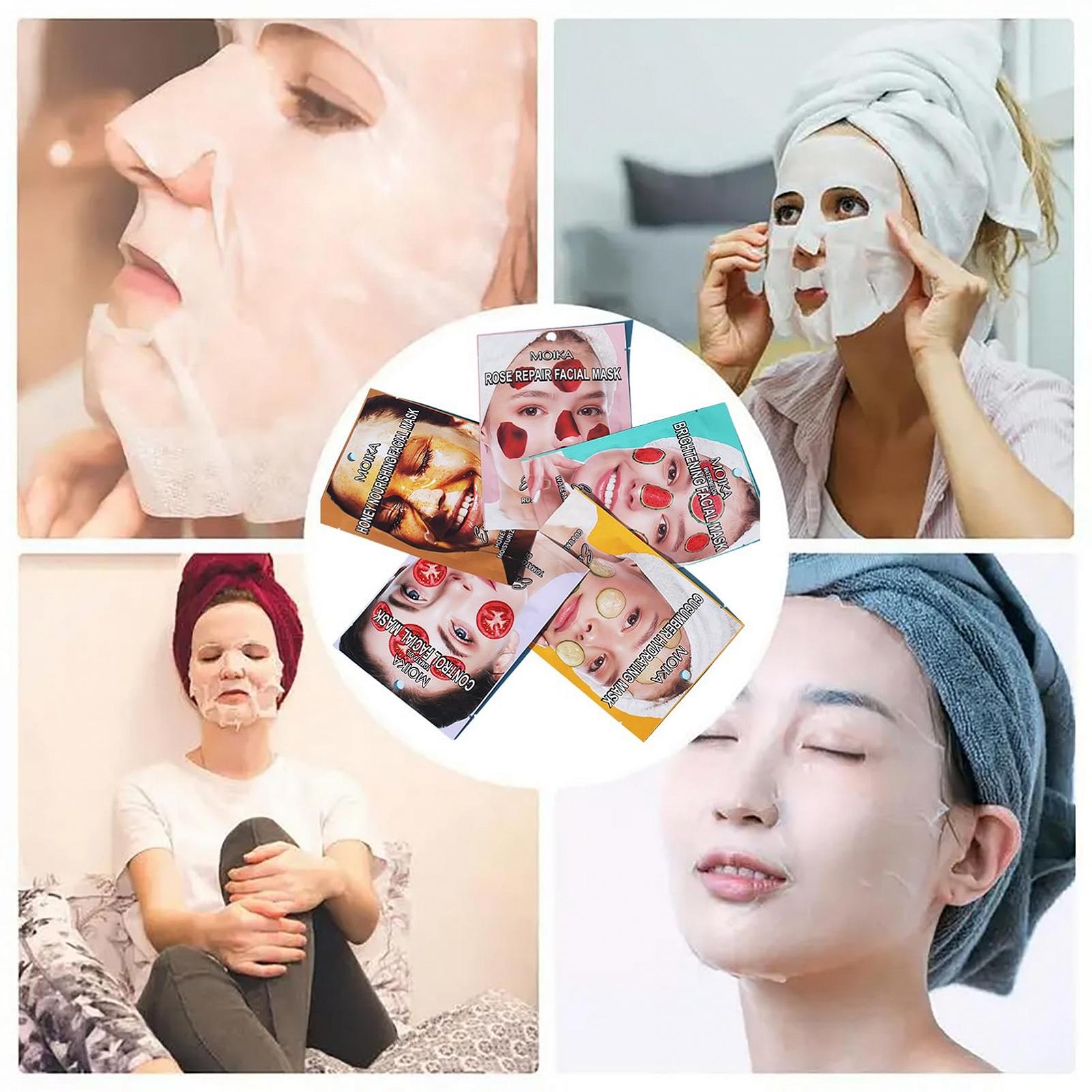 Тканевая маска ARCHIDATE Набор 9 шт. Фрукты и Растительные Экстракты, фото №7