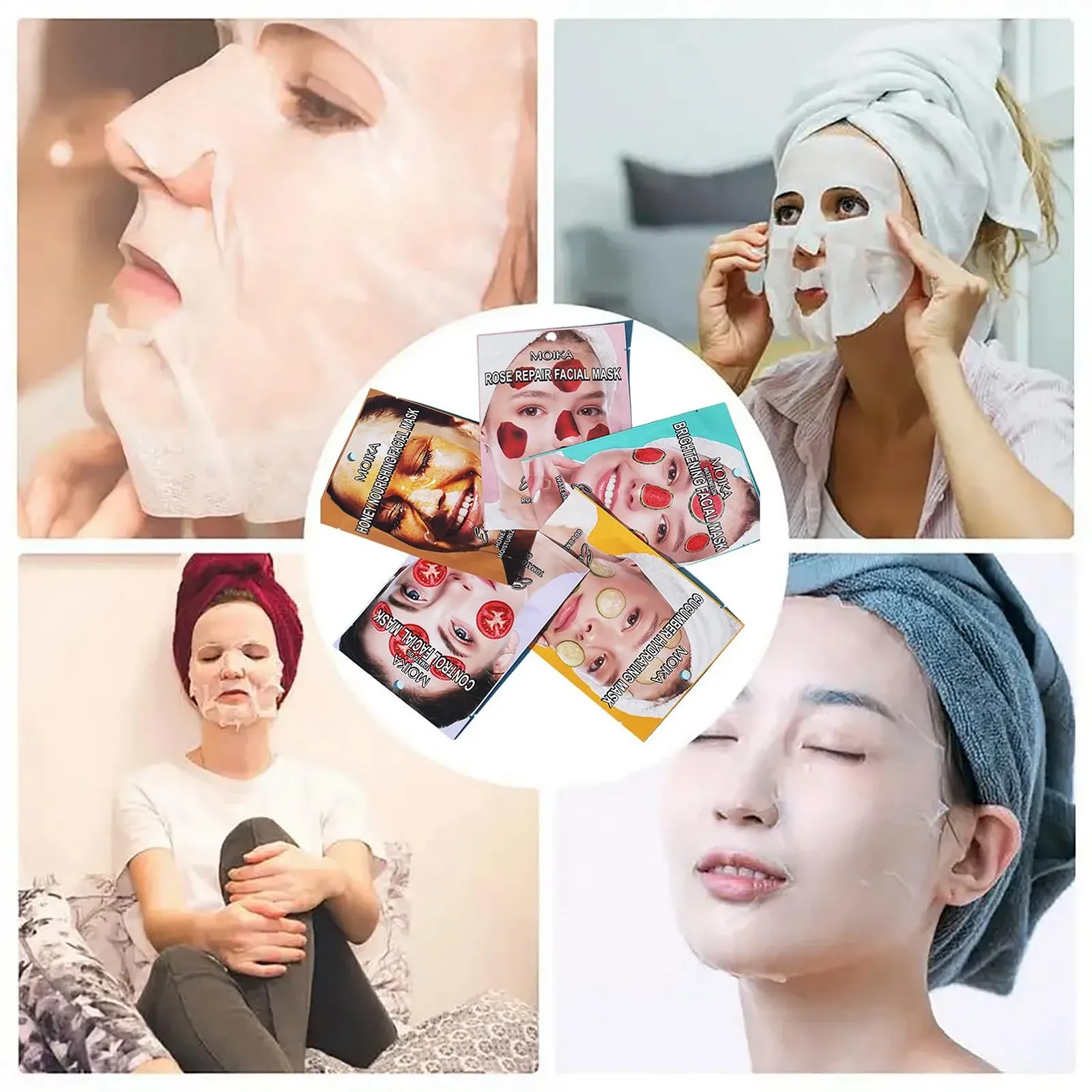 Тканинна маска ARCHIDATE Набір 9 шт. Фрукти та Рослинні Екстракти, фото №7