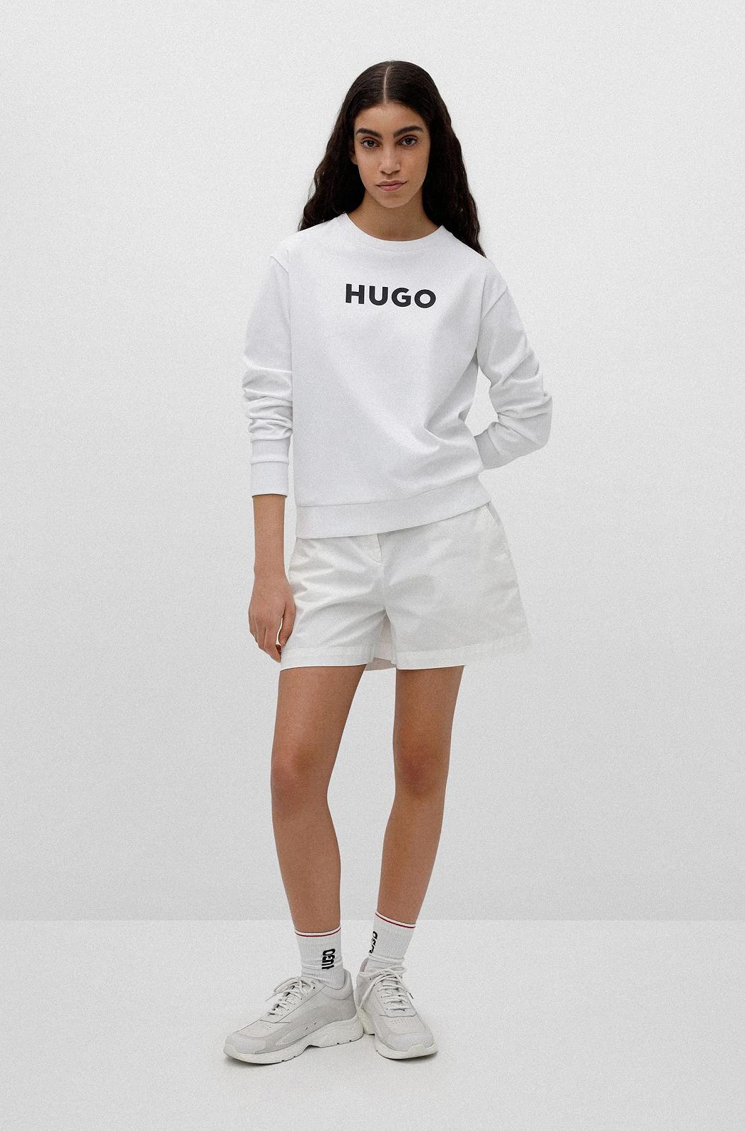 Женский Свитшот HUGO The Sweater с контрастным цветным логотипом из хлопка, фото №5 Женский Свитшот HUGO The Sweater с контрастным цветным логотипом из хлопка, фото №5