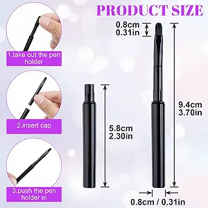 Кисть для губ Retractable Mini with Cap Black 4 шт. цена на synthetic.ua - Фото 1 Кисть для губ Retractable Mini with Cap Black 4 шт. synthetic.ua - Фото 1