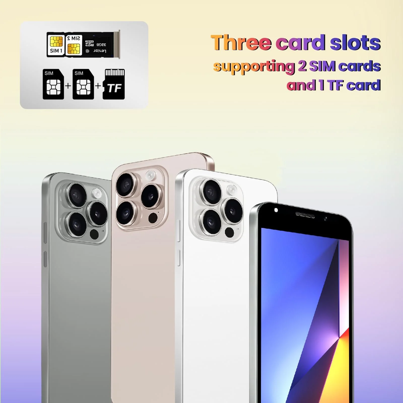 Смартфон Unlock 5.0-дюймовый 2GB/16GB 4G LTE Dual SIM Черный, фото №4