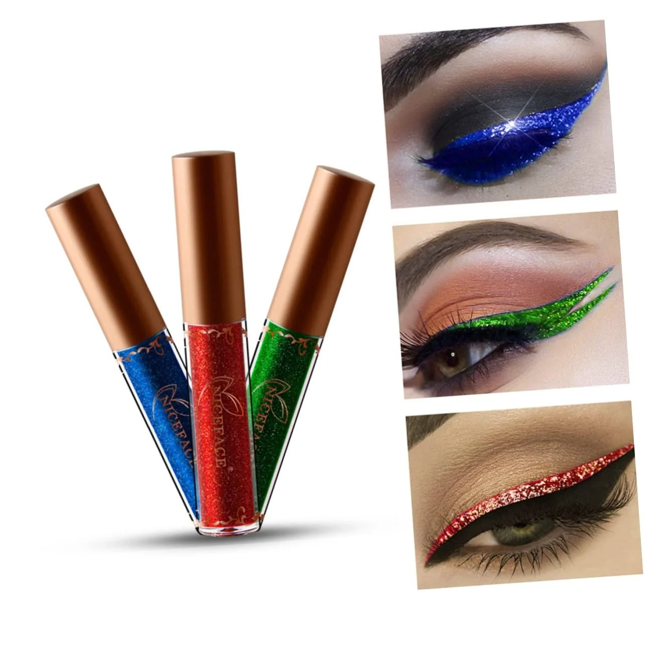 Рідка Підводка NOLITOY Перламутрова Блискуча Водостійка Кольорова, фото №2