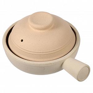 Ківш керамічний TOYANDONA з грубої кераміки з однією ручкою та кришкою - Фото 1