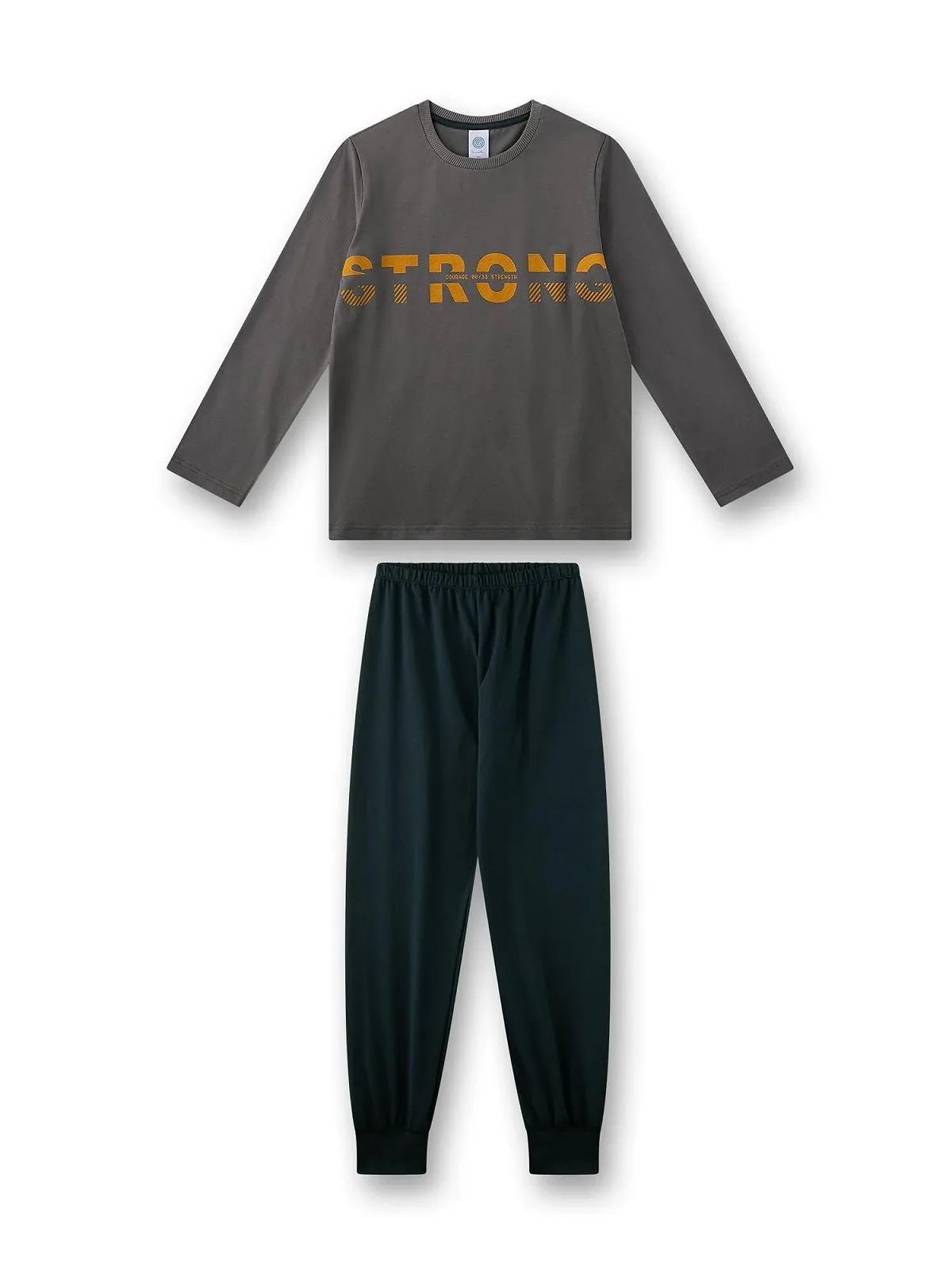 Комплект пижам Sanetta для мальчиков, длинный, серый, фото №1