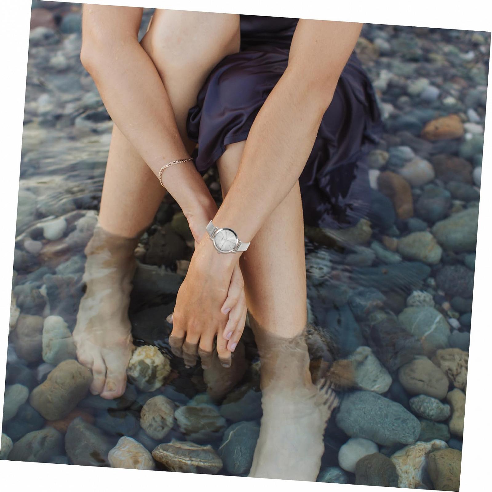 Женские часы VALICLUD Quartz Элегантные с сетчатым ремешком, фото №5