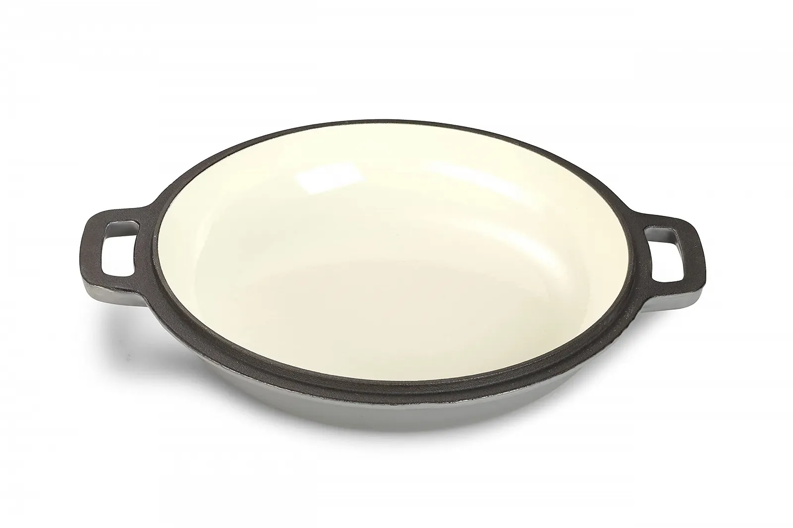 Набір 2-в-1 каструля та сковорідка для подачі Echtwerk чавунна з емалевим покриттям сіра 3,5 л 25,3 см, фото №4