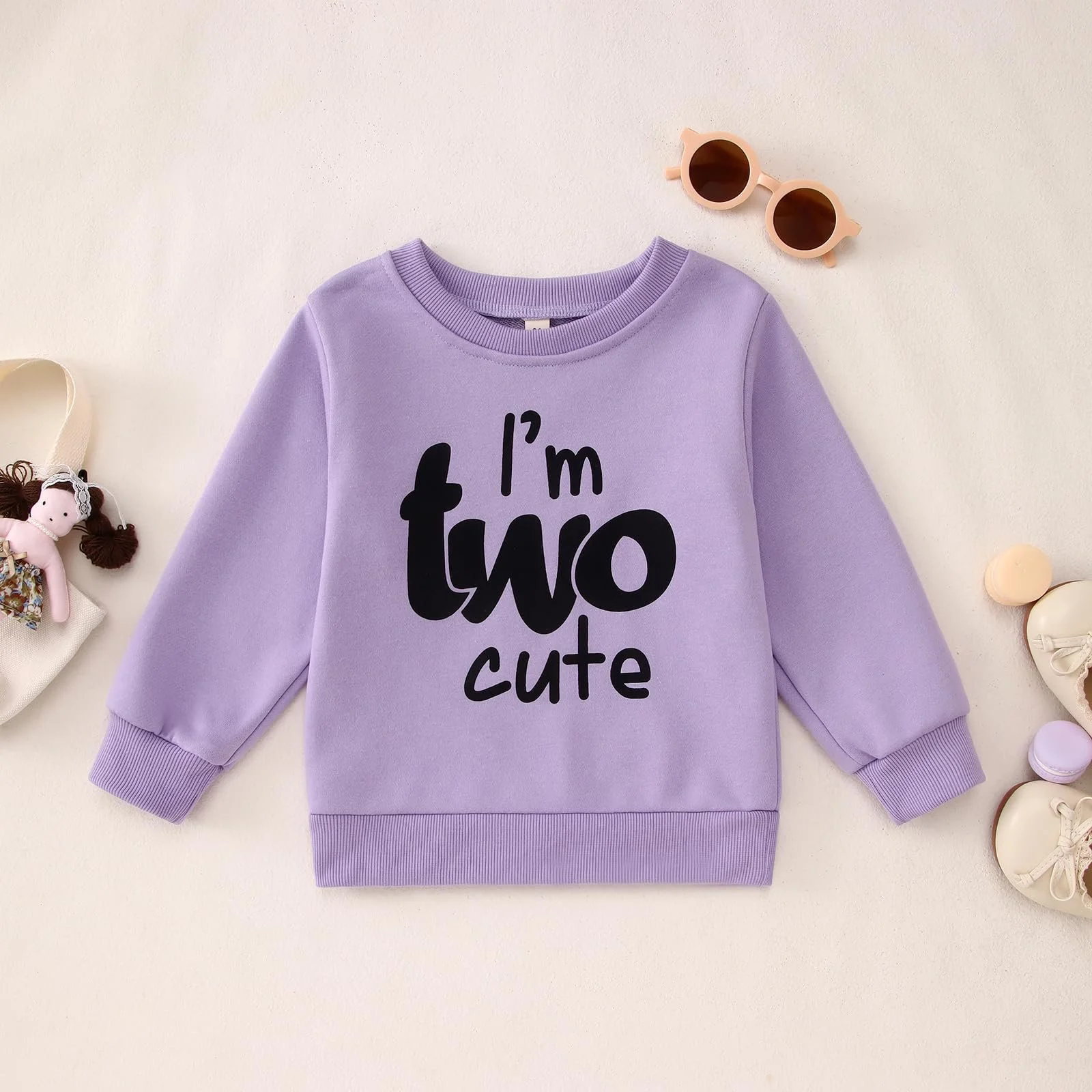 Джемпер BOUTIKOME I'm Two Cute Printer на 2-й день рождения для девочек, фото №5