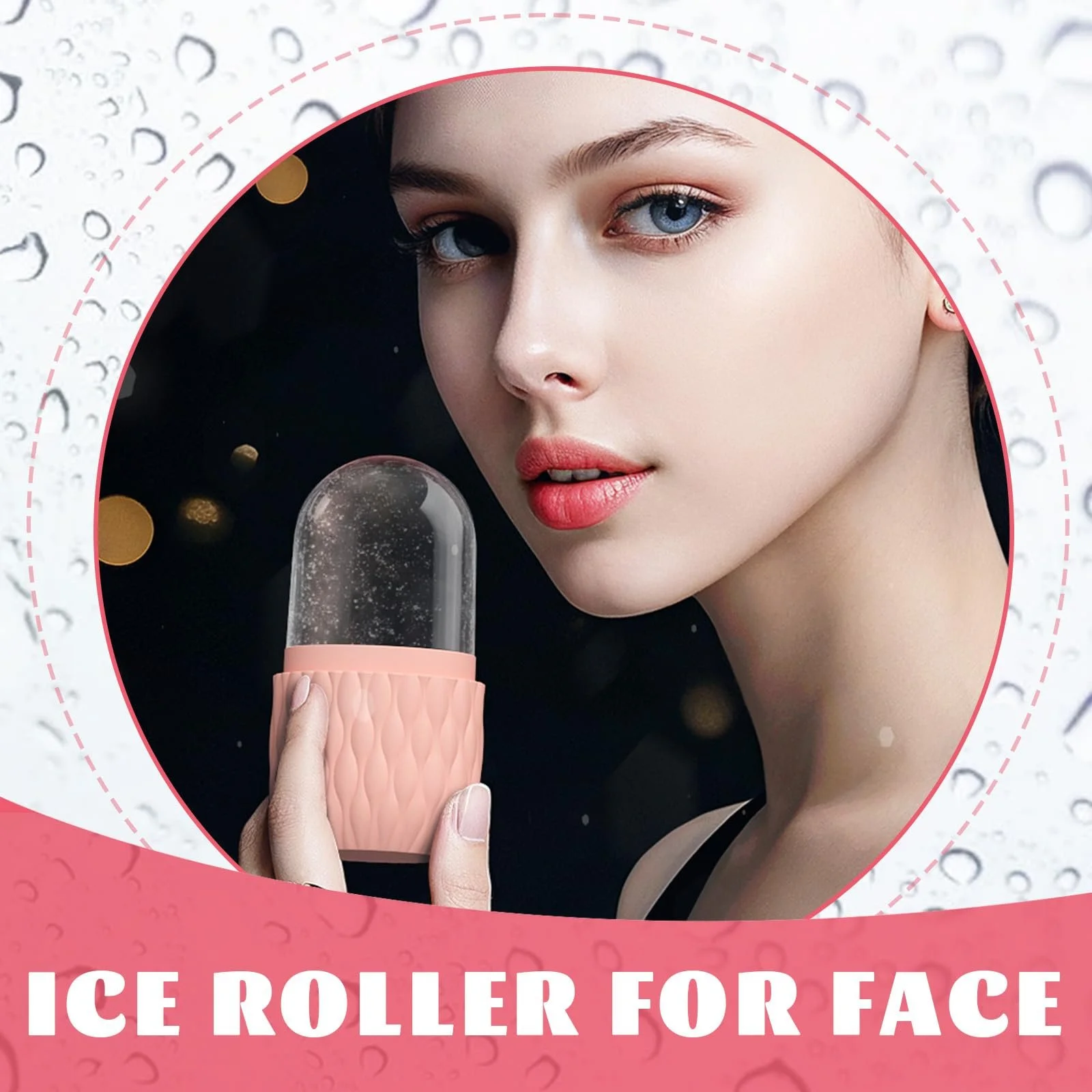 Ролик крижаний WishesMar Ice для обличчя, для очей, шиї, покращує еластичність шкіри, фото №7