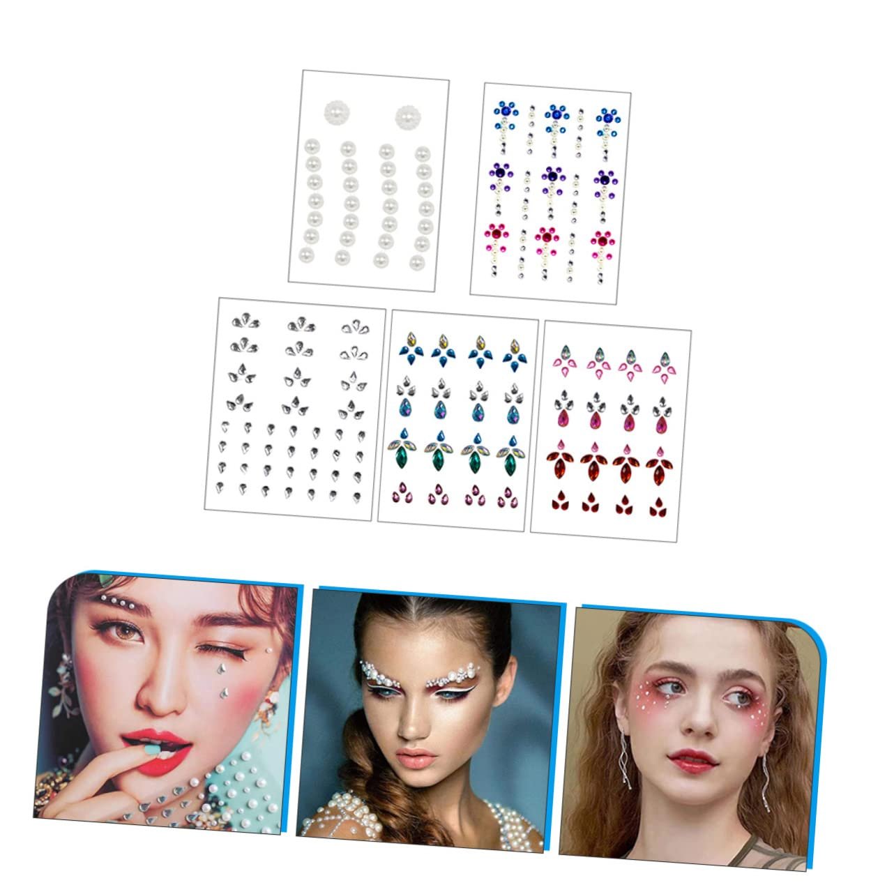 Наклейки 10 наборів Самоклеючі стрази для нігтів, фото №3