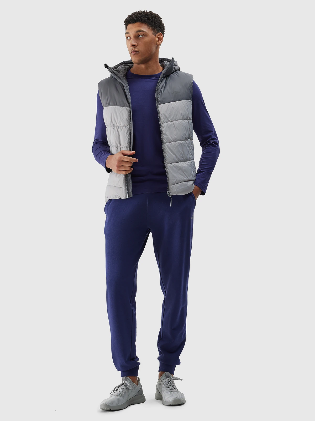 Безрукавка synthetic-fill down vest 4FWSS24TVJAM100-27S 4F Сірий M, фото №6